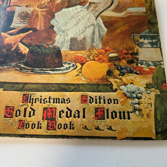 Vintage 1970 reprint cookbook Gold Medal Flour CookBook Christmas Edition 1904 - Picture 2 of 9